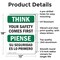 Signmission Safety Culture Sign, 12 in Width, Aluminum, Rectangle, Bilingual OS-2PACK-TS-A-1218-L-11895 - alternate 3